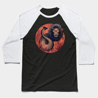 Fire Lion - Apparel Baseball T-Shirt